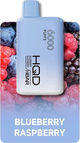 Blueberry Raspberry - HQD HBar 6000 Puffs